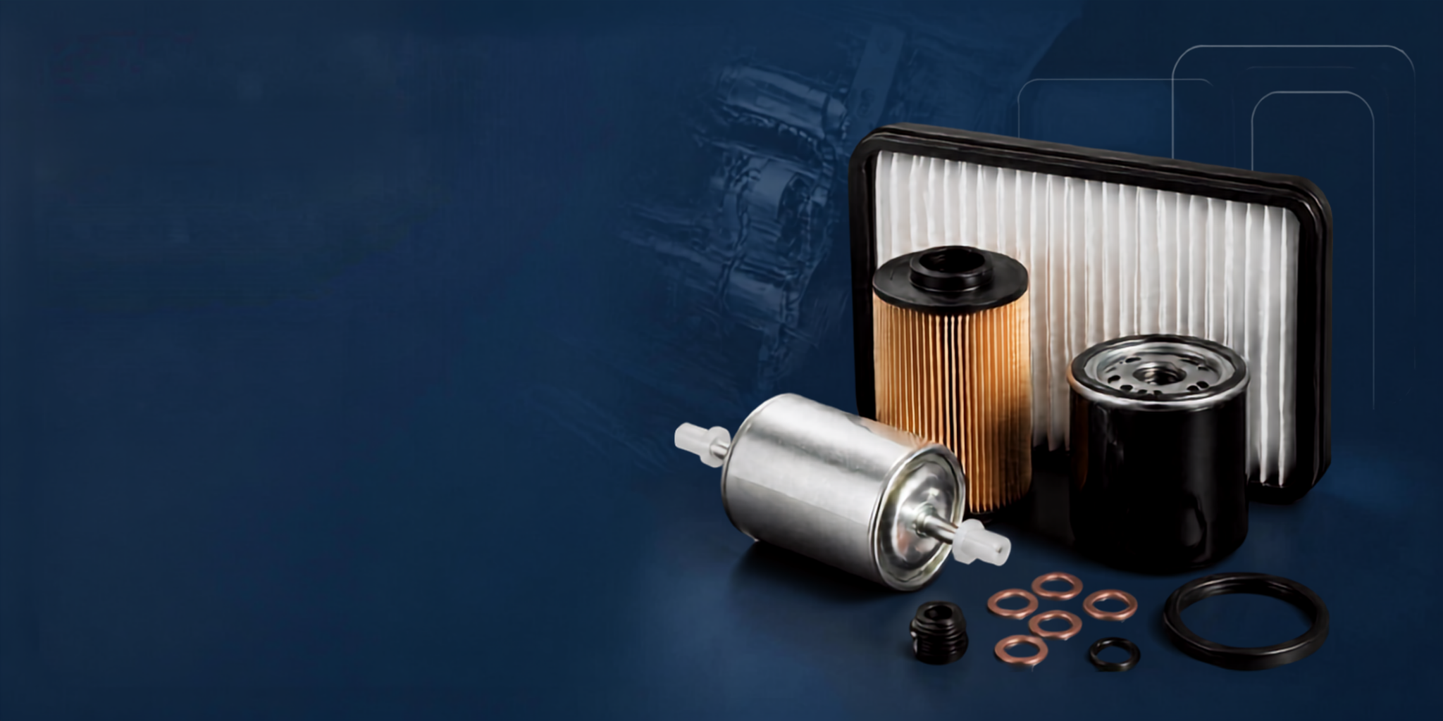 Verified service kits by machine and interval.